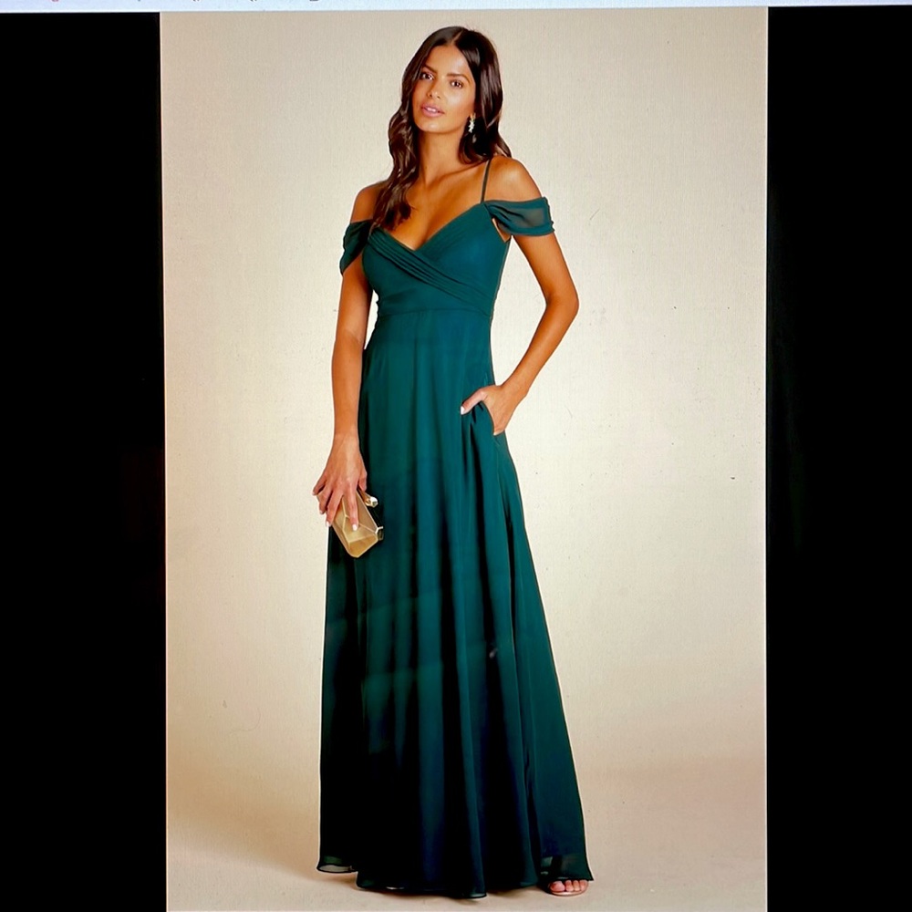 Green formal dress